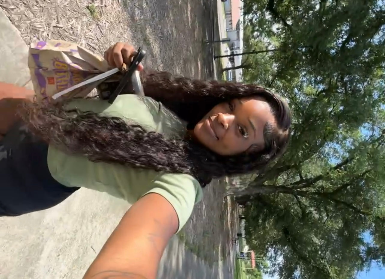 Pineapple Wave 13x4 Transparent Lace Front Wig